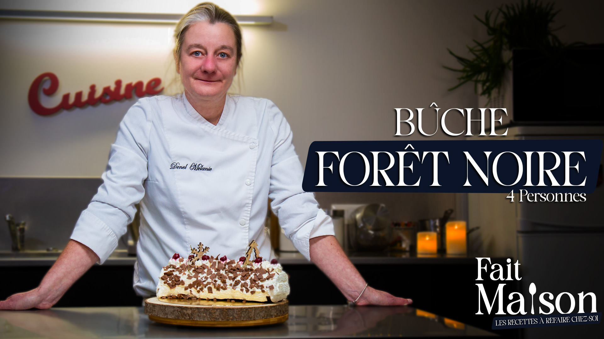 Fait Maison – Bûche forêt noire