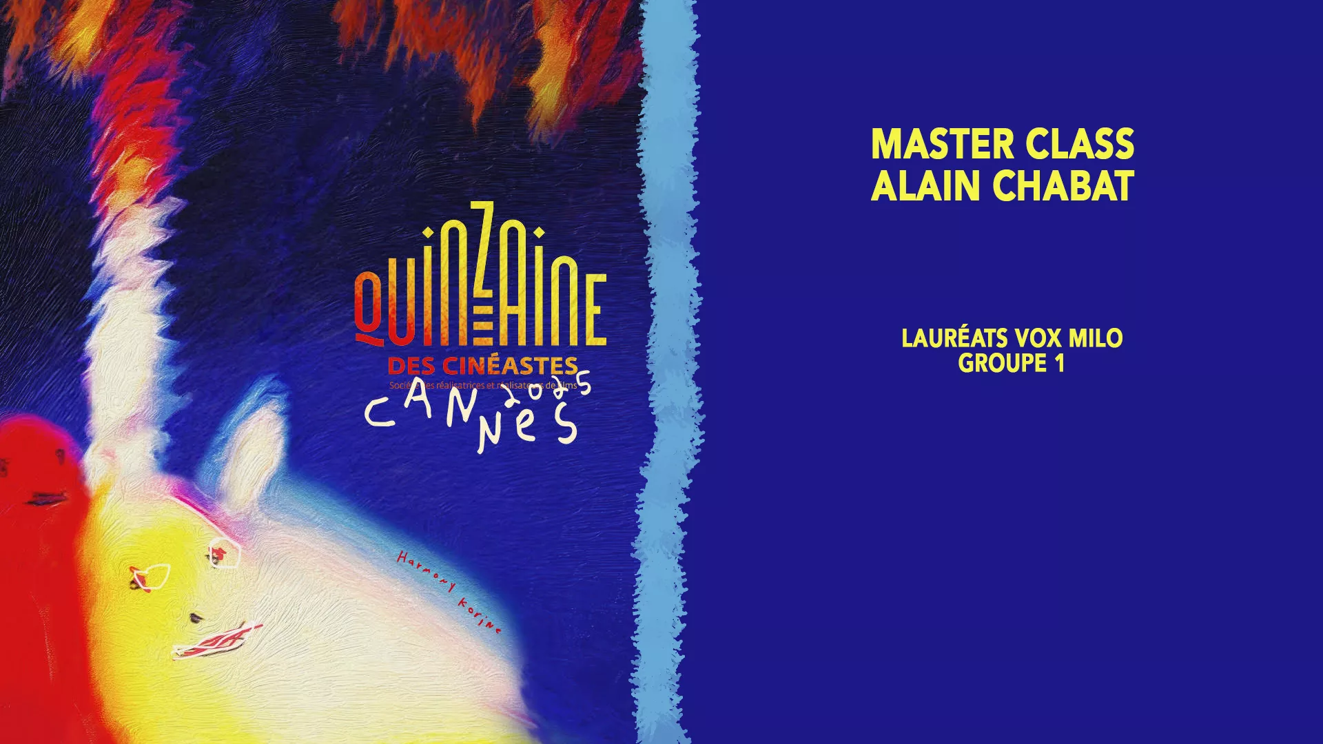 Masterclass Alain Chabat – Lauréats Vox Milo (groupe 1)