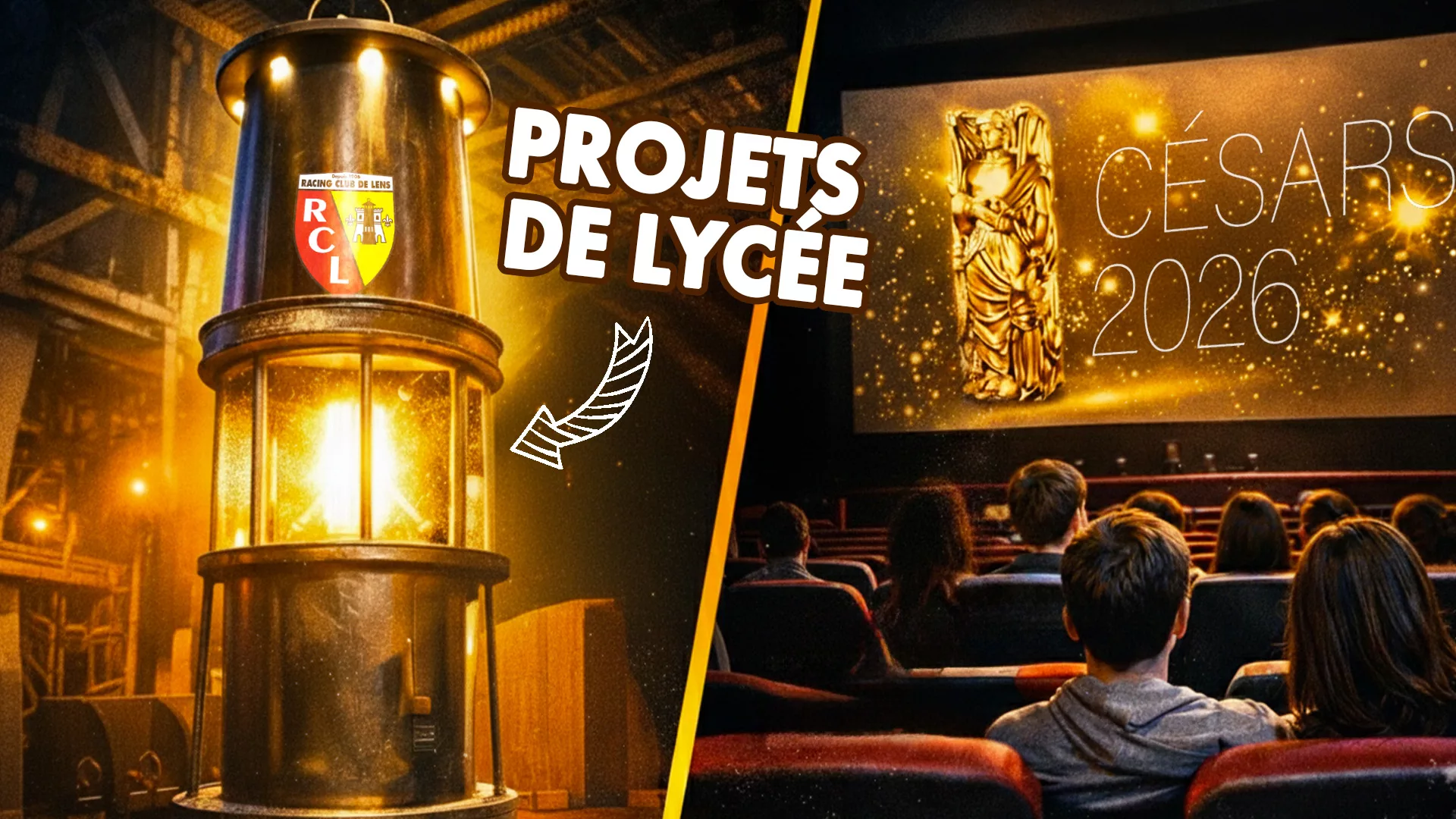 Des lycéens fabriquent une lampe XXL pour le RC Lens et participent aux CésarsOn Vous en Parle Découverte : Mets ton son au 9-9bis !