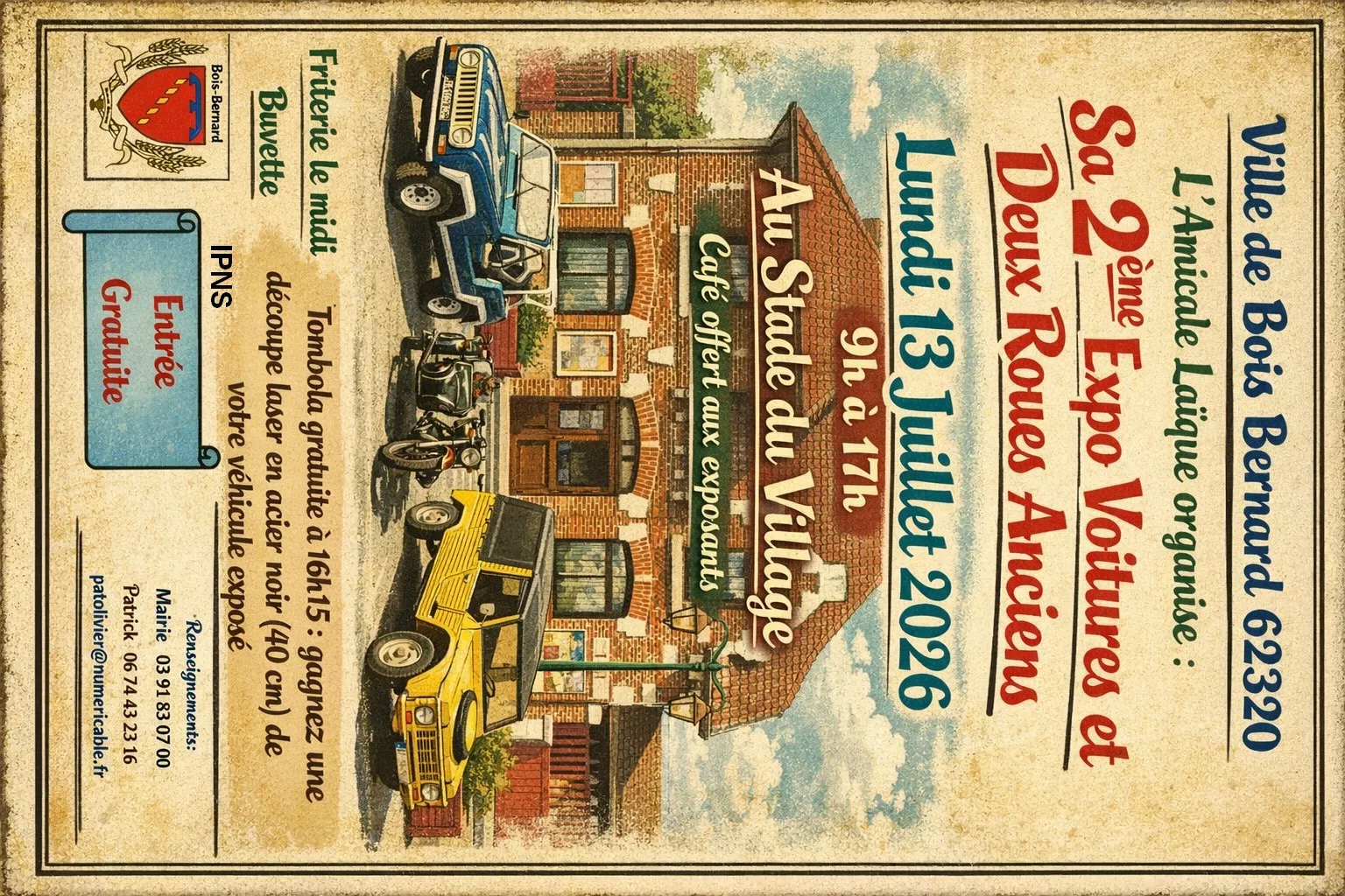Exposition de voitures et Deux Roues anciens