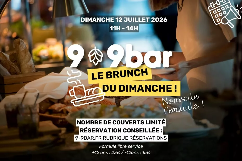 Brunch du dimanche au 9-9bar !