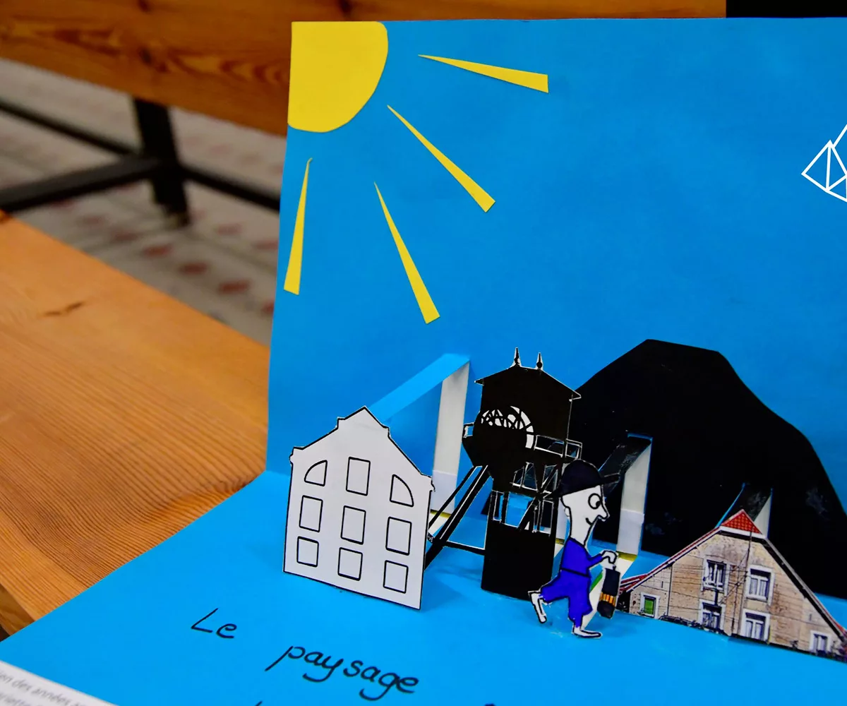 Le paysage minier en pop-up